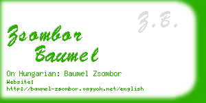 zsombor baumel business card